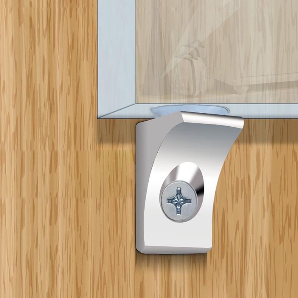 10 giá đỡ bằng kẽm hợp kim chịu lực nặng có đế hít để gắn kính thủy tinh/ kệ tủ góc nhà bếp