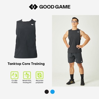 Áo ba lỗ thể thao nách rộng GG CORE TRAINING TANKTOP (MÀU ĐEN)