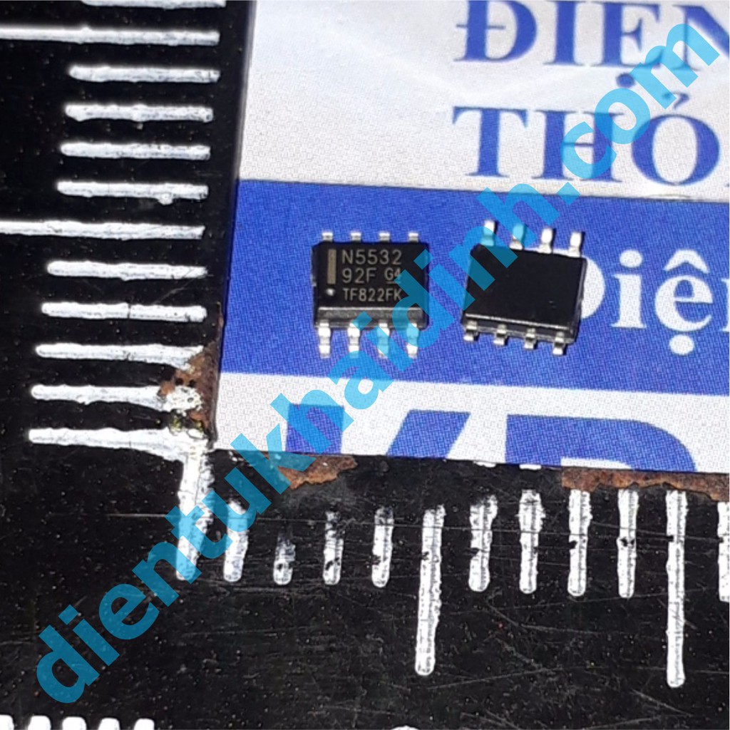 10 con NE5532 5532 SOP-8 chân dán IC khuếch đại Audio, nhiễu thấp kde4914