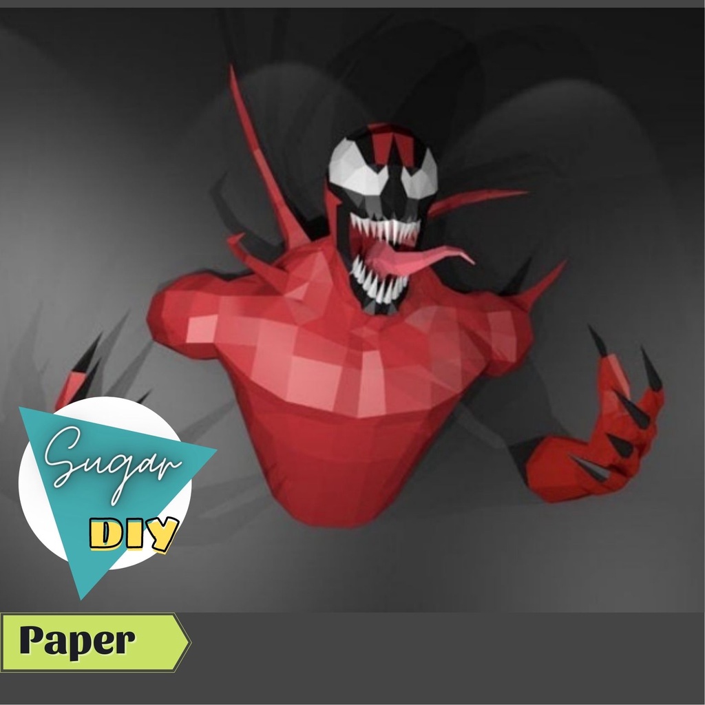 Carnage treo tường - Mô hình giấy