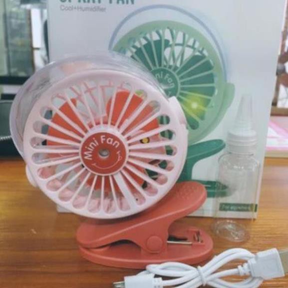 Quạt Phun Suơng Mini Sạc USB SPRAY FAN | BigBuy360 - bigbuy360.vn
