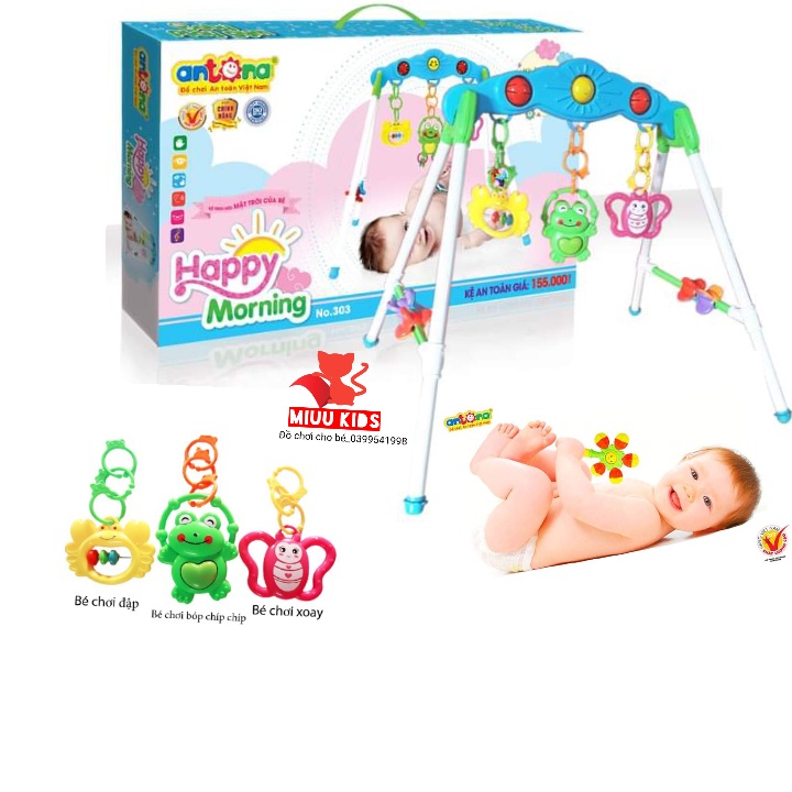Kệ chữ A Antona Con Ếch Bóp Chíp Cho Bé Tập Thể Dục Hàng Việt Nam
