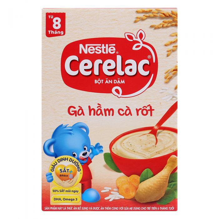 Bột Ăn Dặm Nestle Cerelac - Gà Hầm Cà Rốt (200g)