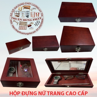 Hộp Gỗ Cao Cấp đựng Nữ Trang, Vàng ,Trang sức
