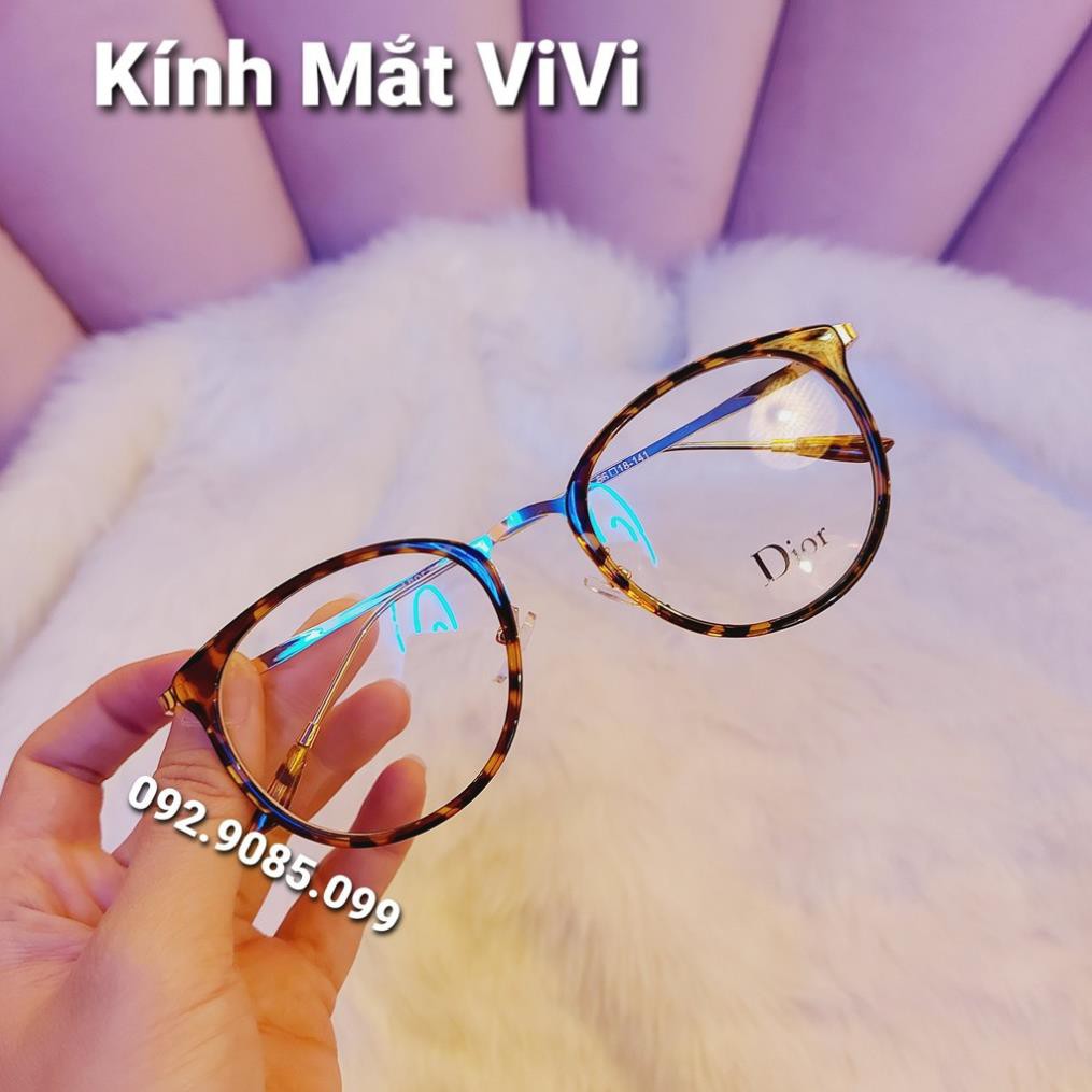 Gọng kính cận dáng tròn bầu V229 - Kính thời trang 0 độ | BigBuy360 - bigbuy360.vn