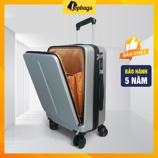 Vali kéo nhựa thời trang size 20” mở nắp phía trước vl037-vl038