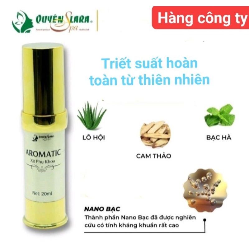 Xịt Thơm phụ khoa Aromatic Quyên lara