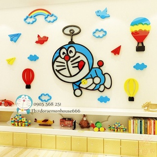 💎decal dán tường 3d doremon💎doraemon house