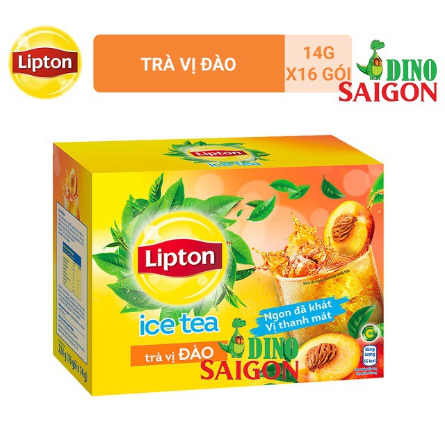 Combo 3 Hộp Trà Lipton Ice Tea gồm 2 vị Đào và 1 vị Chanh Mật Ong