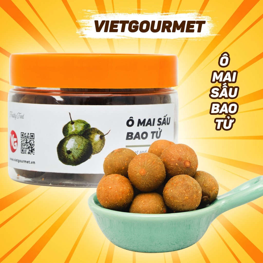 Ô mai sấu bao tử VIETGOURMET, sấu non giòn chua cay ngọt miền bắc đặc sản hà nội