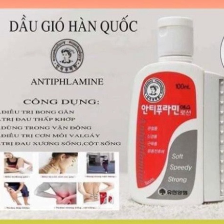 Mẫu mới - DẦU NÓNG XOA BÓP ANTIPHLAMINE HÀN QUỐC 100ML