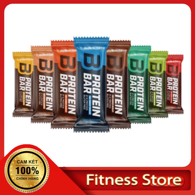 Bánh Protein Bar BIOTECH USA - Giảm Cân, Tăng Cơ, Bữa Phụ Trước Tập, Ăn Vặt Ít Béo, Hạn Chế Calo, Đồ Ăn Healthy Giàu Đạm