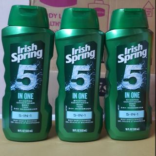 Gel Tắm - Gội - Xả - Rửa Mặt - Dưỡng Thể  Irish Spring 5 in 1 532ml