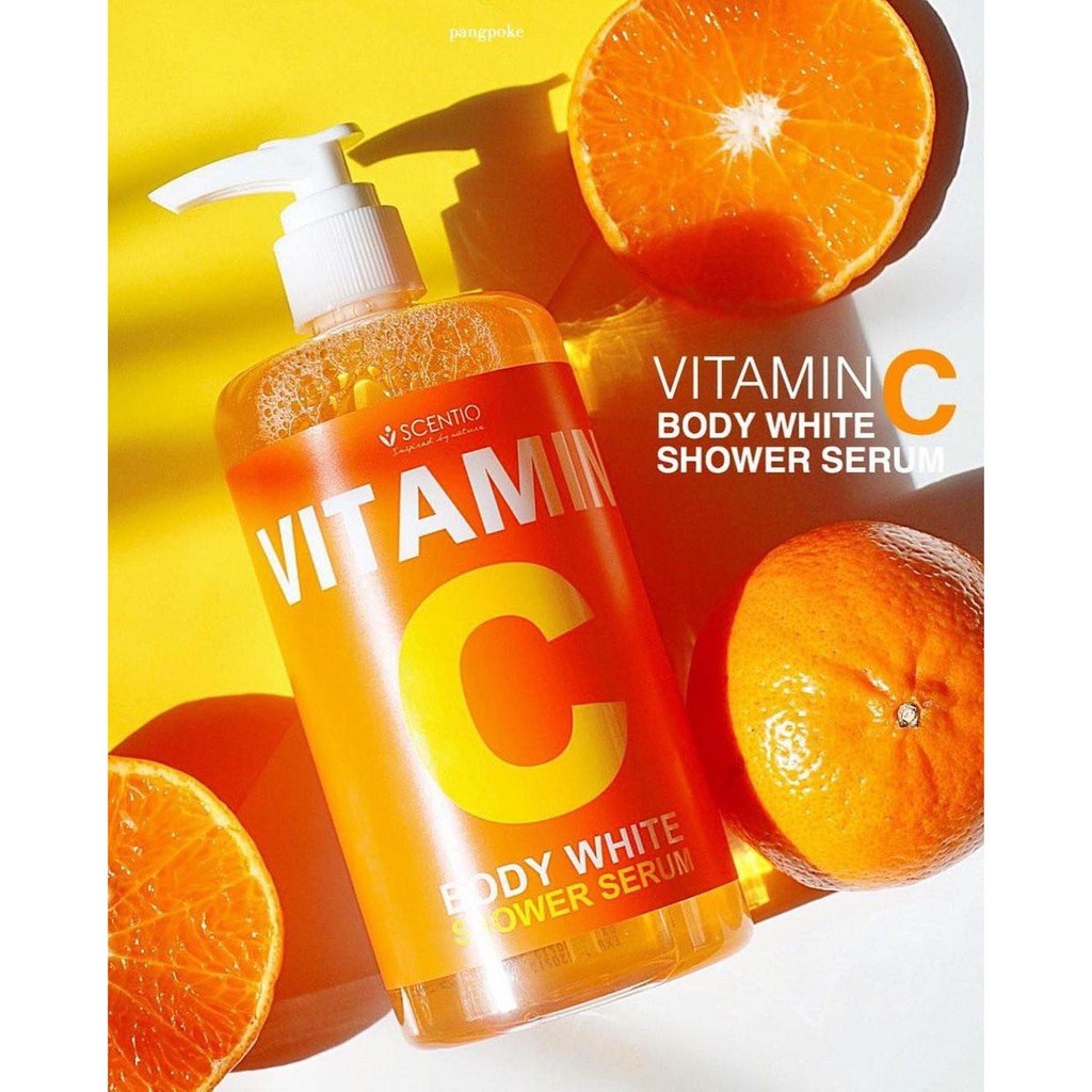 Sữa Tắm Trắng Da Toàn Thân Scentio Vitamin C Dạng Serum 450ml Thái Lan