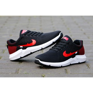 Giày Sneaker nam cao cấp mới - đỏ đen