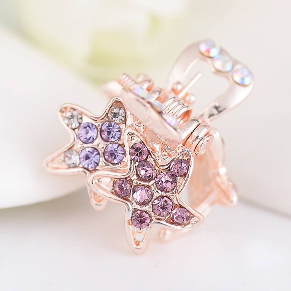 Kẹp Tóc Hình Sao Biển Đính Đá Dễ Thương Cho Bé Gái