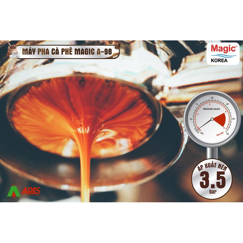 Máy pha cà phê MAGIC KOREA A98 công suất 800w Hàn Quốc bảo hành 12 tháng AN_ANMART