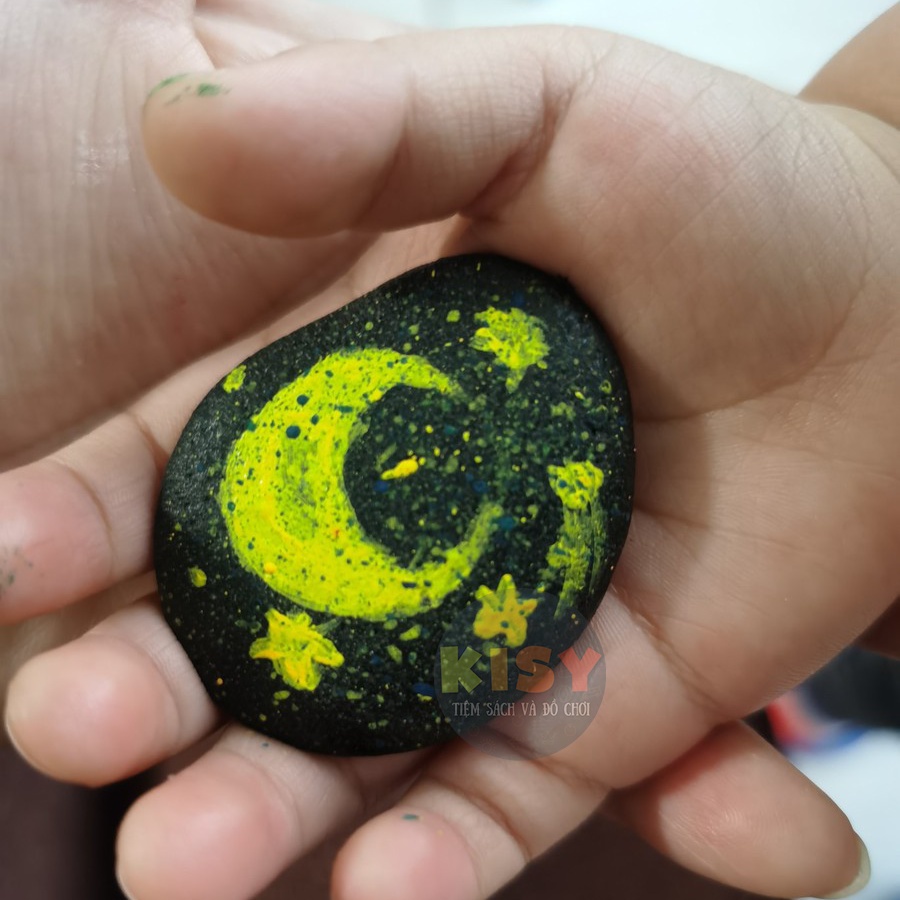 VẼ TRANH TRÊN ĐÁ cùng Bộ Kit Rock Painting - Bộ màu vẽ và dụng cụ sáng tạo nghệ thuật trên đá chính hãng Joan Miro