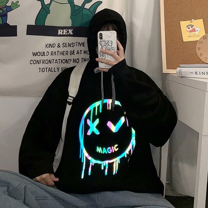 Áo hoodie nam dáng rộng tay dài phong cách Hàn Quốc thời trang mùa thu năm 2020 | BigBuy360 - bigbuy360.vn