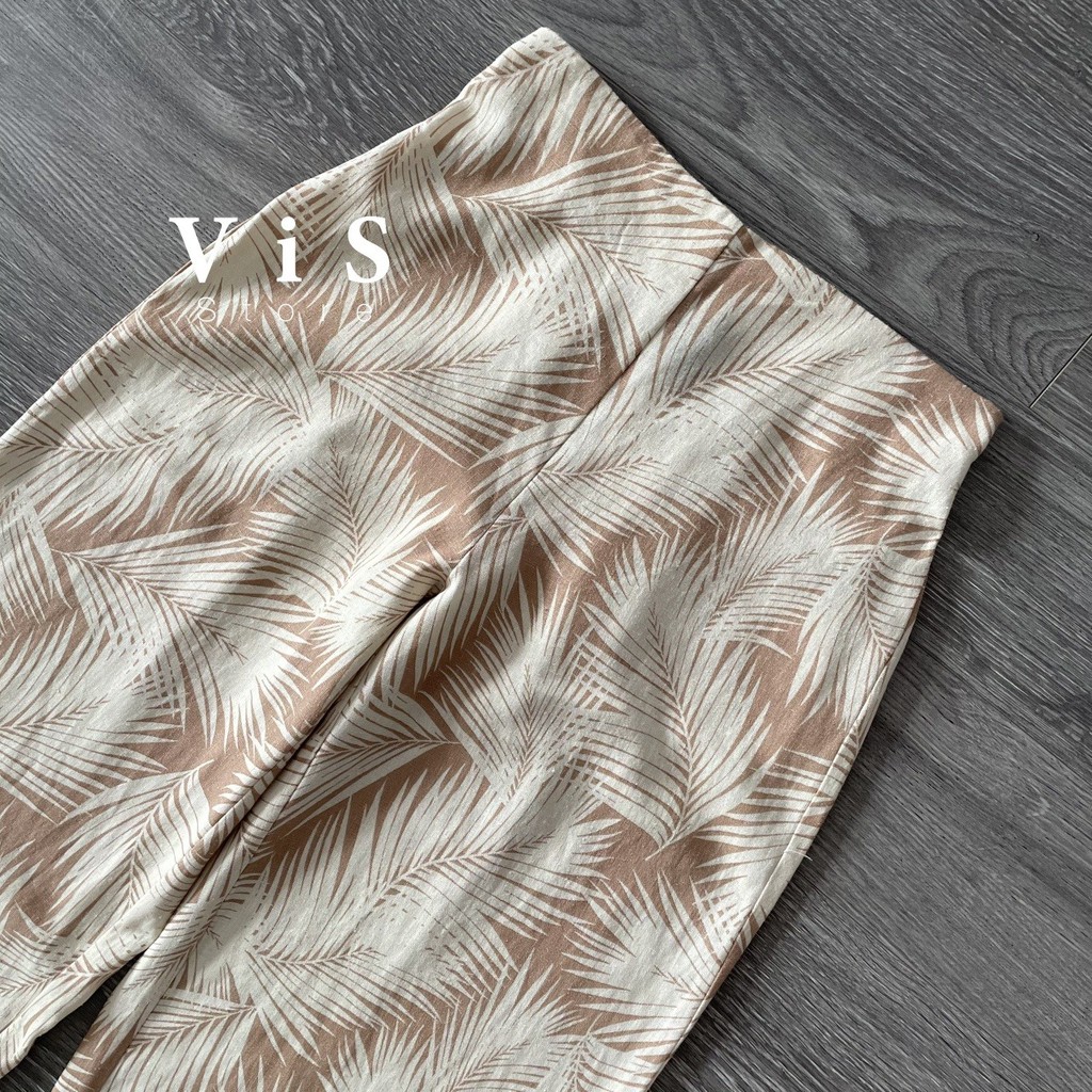 QUẦN SUÔNG NỮ MÀU KEM CHẤT LINEN | BigBuy360 - bigbuy360.vn