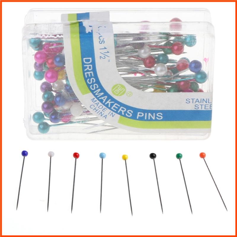 Set 100 Ghim Đầu Tròn Nhiều Màu Sắc