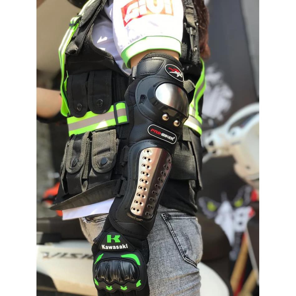 [Shop Uy Tín] Giáp tay chân bảo hộ probiker inox