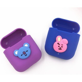 👏Ready Stock🎀 Vỏ bảo vệ hộp sạc tai nghe không dây Bluetooth Airpods 1/2 hình Kakao & BT21 hoạt hình đáng yêu bằng silicon | BigBuy360 - bigbuy360.vn