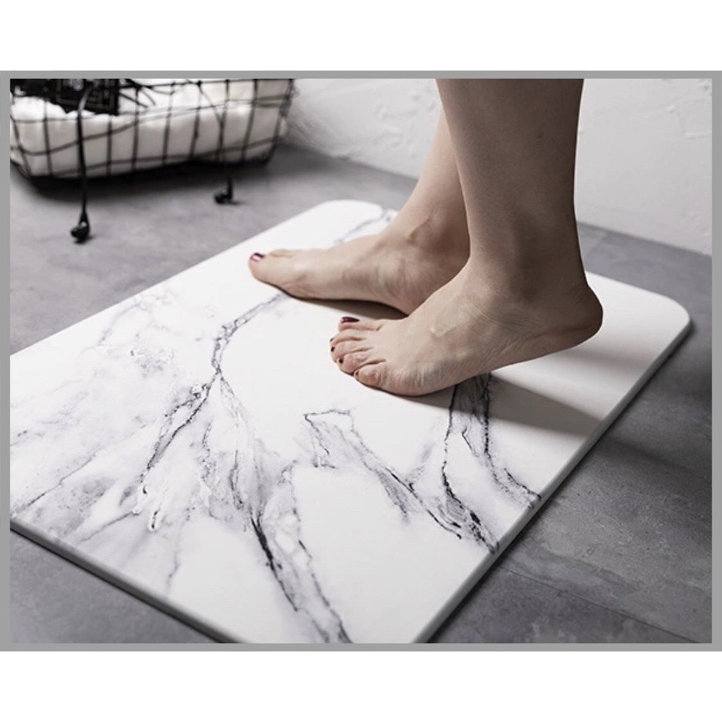 Thảm đá lau chân ⚡ SIÊU THẤM ⚡ Thảm cứng cao cấp siêu thấm, sang trọng, tiện lợi, phù hợp với mọi không gian phòng tắm
