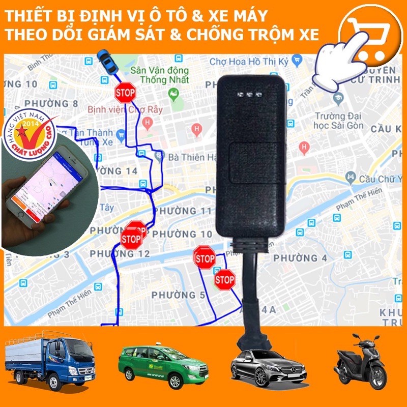 ĐỊNH VỊ GPS TÍCH HỢP PIN SỬ DỤNG SEVER FPT