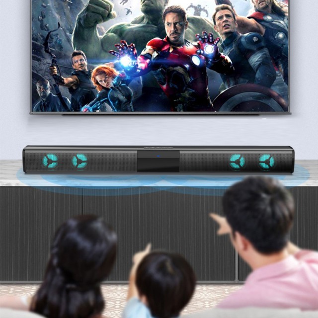 { HOT } Loa Thanh Siêu Trầm Bluetooth Gaming Soundbar BS-28E Để Bàn Có Đèn Led RGB Dùng Cho Máy Vi Tính PC, Laptop, Tivi