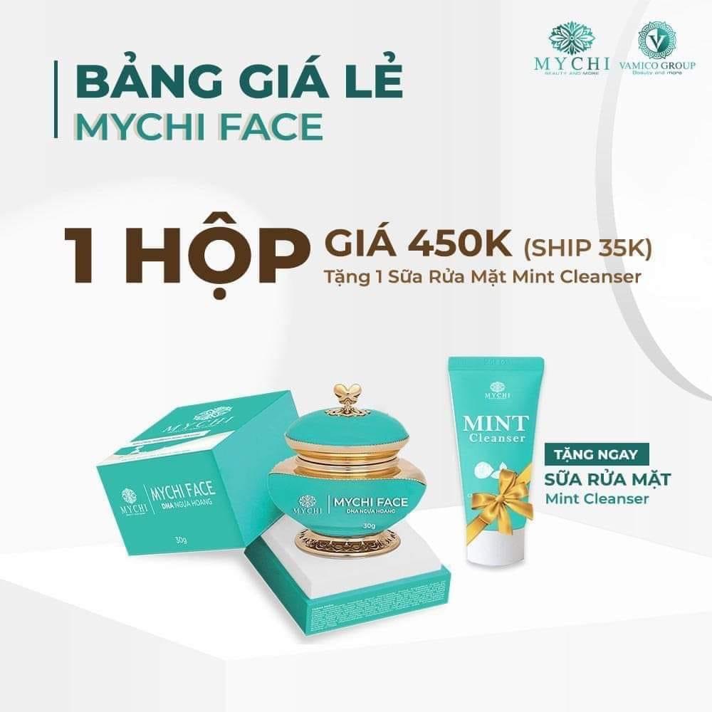 Kem face dưỡng trắng da Mychi, Tinh chất DNA ngựa hoang [ tặng sữa rửa mặt]