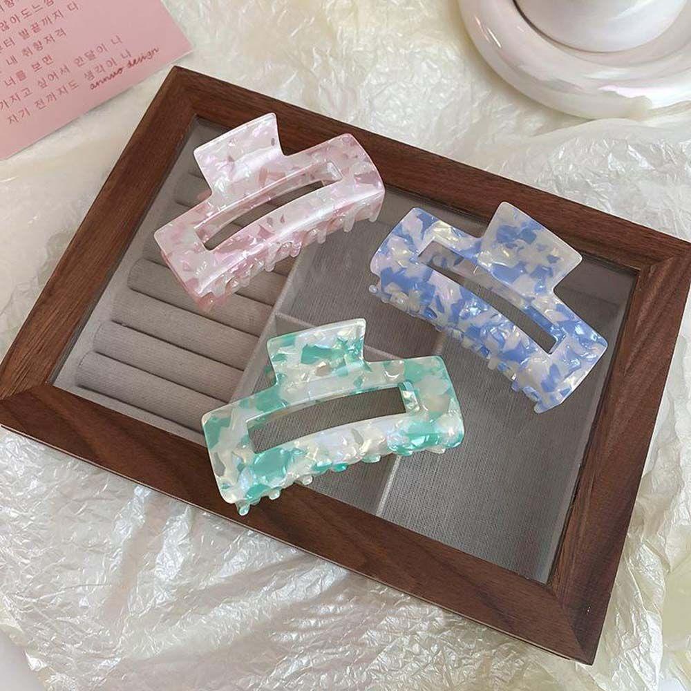 Kẹp Tóc Càng Cua Bằng Acrylic In Họa Tiết Cá Mập Dễ Phối Đồ Thời Trang Cho Nữ WMES15H