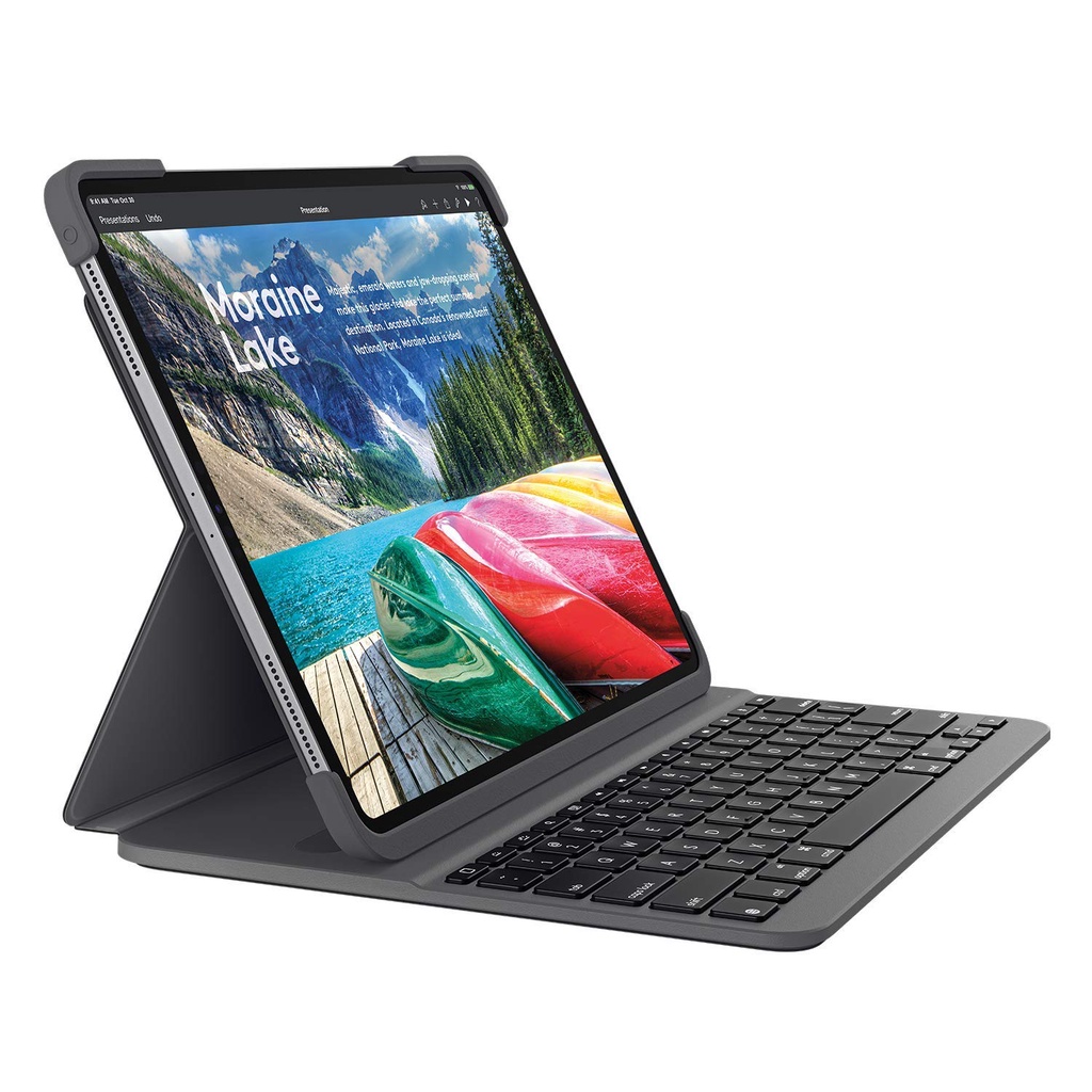 Bao da bàn phím Bluetooth iPad Pro 11 / iPad 12.9 inch Logitech Slim Folio Pro - Bảo hành chính hãng 12 tháng