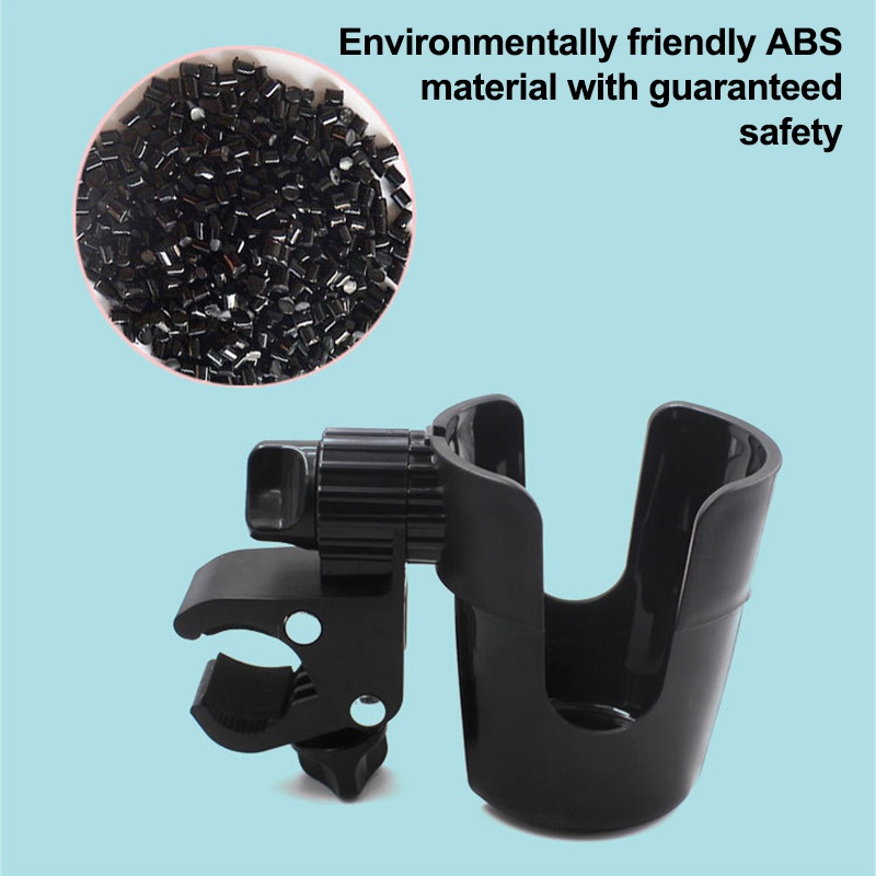 Giá Đỡ Cốc/Cốc Nước Bằng ABS Xoay 360 Độ Tùy Chỉnh Tiện Dụng Cho Xe Đẩy Em Bé