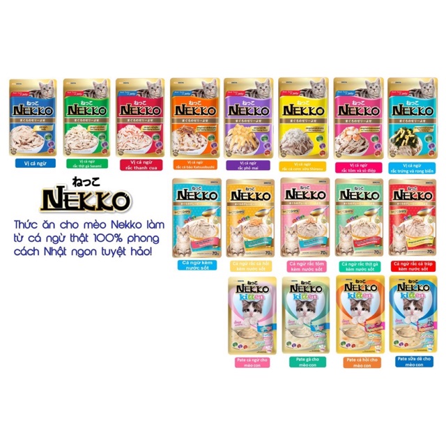 Gói Pate Nekko 70g cho mèo