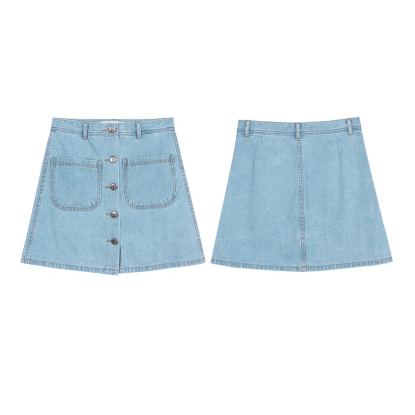 Chân Váy Bò Ulzzang , chân váy jeans chữ A