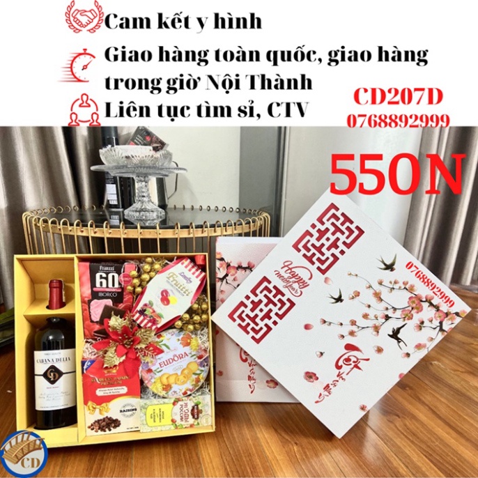 Giỏ, hộp quà biếu tết giá siêu cạnh tranh, cam kết như ảnh, xuất V.A.T giao hàng hỏa tốc Hà Nội