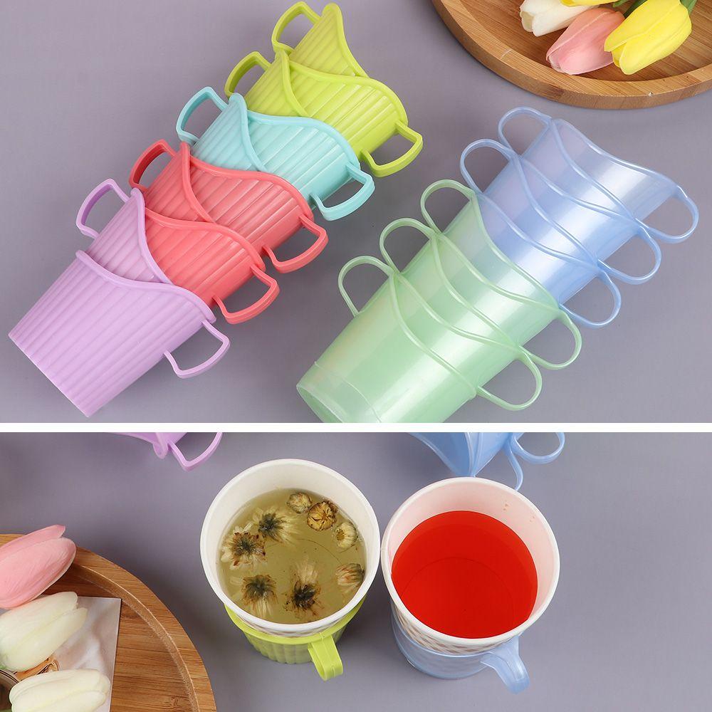 Bộ 10 Giá Đỡ Cốc Bằng Nhựa Dày Dặn Sáng Tạo
