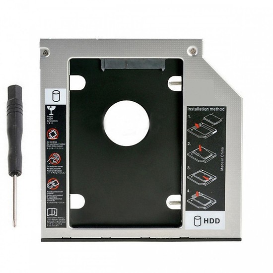 Khay ổ cứng CaddyBay HDD SSD SATA3 9.5mm/12.7mm - Thay thế ổ DVD cho Laptop - Khay ổ cứng Thứ 2 cho Laptop