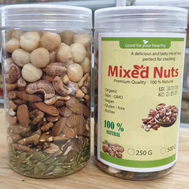 Hạt mix (maca,hạnh nhân.điều,óc cho,bí)