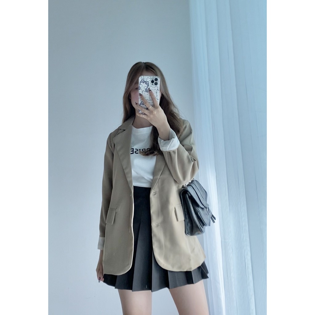 ÁO BLAZER 2 LỚP TÚI NẮP STYLE HÀN QUÔC CỰC KÌ XINH | BigBuy360 - bigbuy360.vn