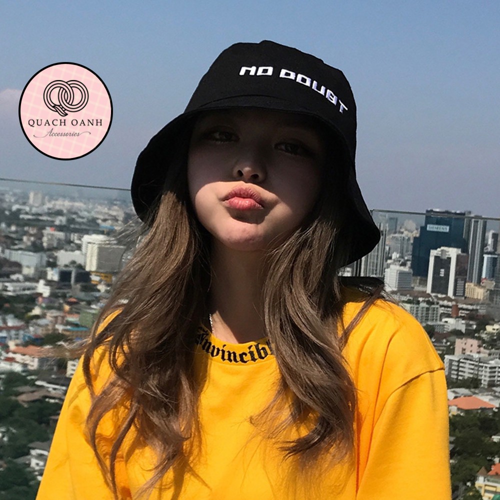 Mũ bucket tai bèo vành cụp chữ No Doubt unisex – MU53