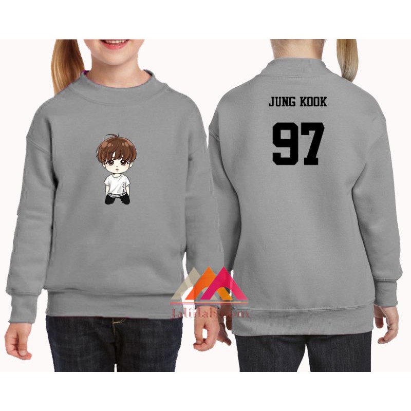 Áo Khoác Sweater Phong Cách Anime Bts Jungkook Cá Tính