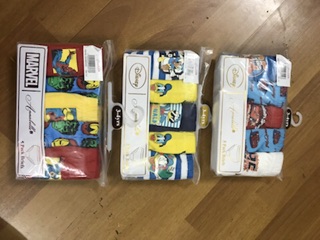 Set 5 quần chip Marvel, Donal, MC qeen