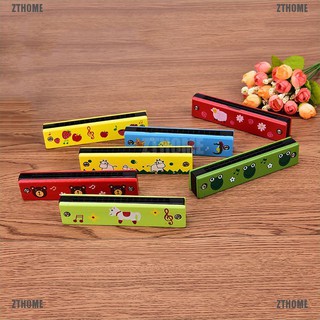 Kèn harmonica 16 lỗ bằng gỗ cho bé ốp