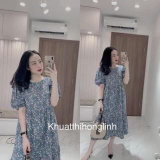 Đầm suông hoa nhí