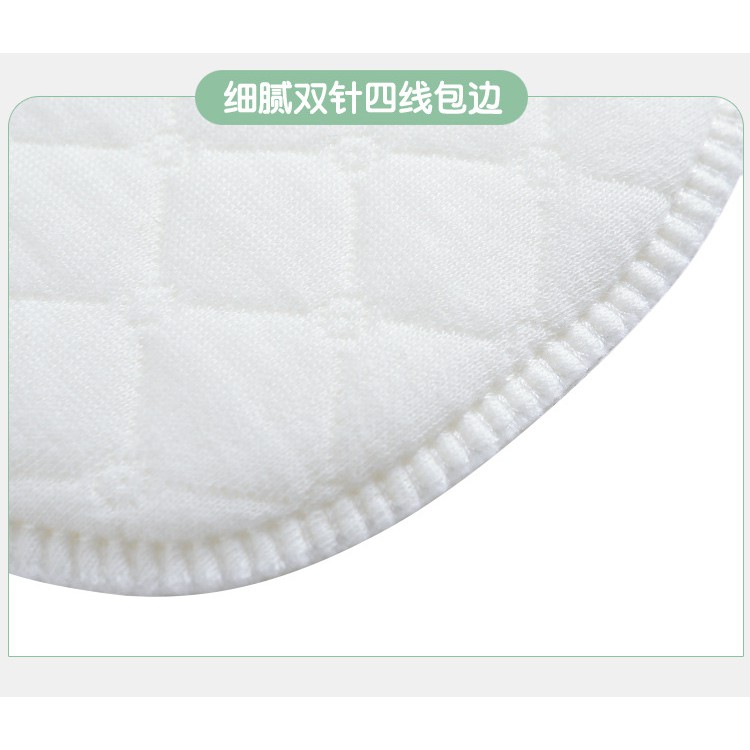 Miếng lót thấm sữa 6 lớp cotton sinh thái cao cấp có thể giặt được tái sử dụng ( 1 cặp )