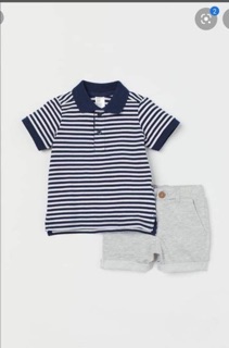 Set bộ bé trai h&m 12-18 kelly