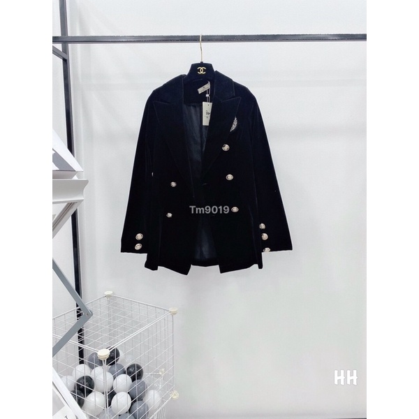 Áo vest nhung huy hiệu | BigBuy360 - bigbuy360.vn