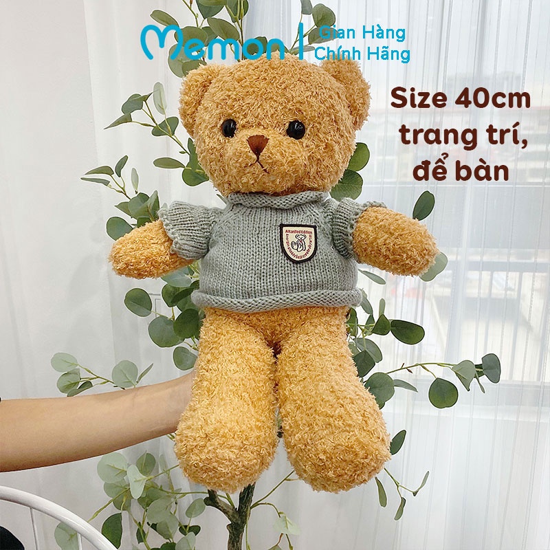 [Mã LIFEMALL2505 giảm 10% đơn 250K] Gấu Bông Teddy Head Tales Nhồi Gòn Cao Cấp Memon